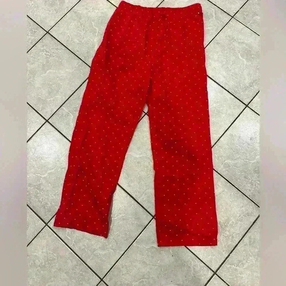 Tommy Hilfiger Red Pajama Bottoms Size Medium - Picture 1 of 4